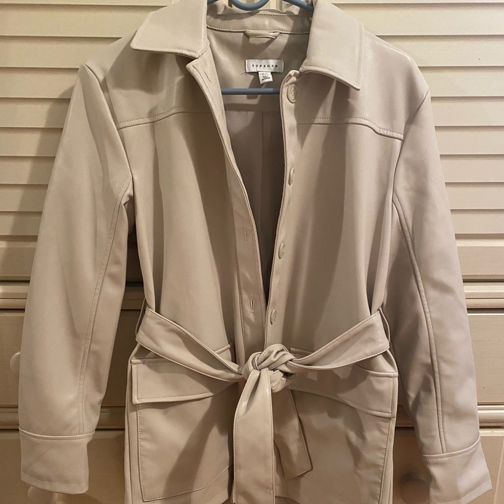 Top shop faux leather jacket